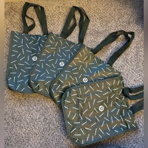 Set of 4 Lululemon bags, 2024 Holiday Green